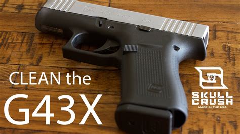 How to clean a glock 43x. The steps to follow in cleaning your Glock include: Start making sure your Glock is unloaded before you start to clean it. This is critical not only for your safety but … 