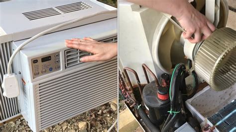 How to clean a window unit air conditioner. 