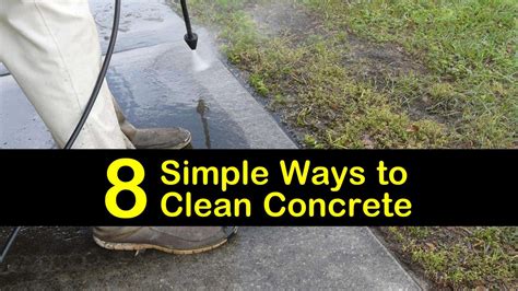 How to clean concrete. There are some plant-safe options for concrete cleaners. These types of cleaners are safe to use with pets, children, and wildlife. These recommended plant-safe cleaners made our list: ACT Microbial Concrete Cleaner. GP66 Miracle Cleaner Gallon. Simple Green 18202 Cleaner. 