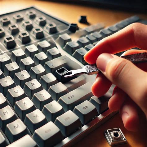 How to clean keycaps.  This step helps prevent scratches during the cleaning process...