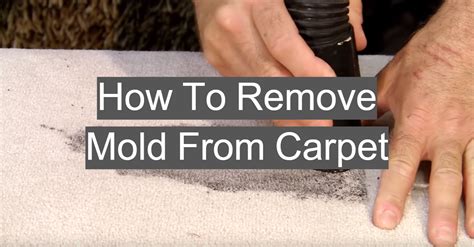 How to clean mold from carpet. Our favorite method for how to get mold out of carpet is to use baking soda and vinegar solution. Apply this solution to the moldy area, let it sit for 30 minutes, gently … 