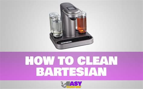 To clean the Bartesian, simply remove the water reservoir and rinse it under running water, clean the drink dispensing system with a damp cloth, and wipe down the exterior with a mild soapy solution. Introducing the Bartesian, a revolutionary drink-making machine that brings the cocktail bar experience right to your kitchen.. 