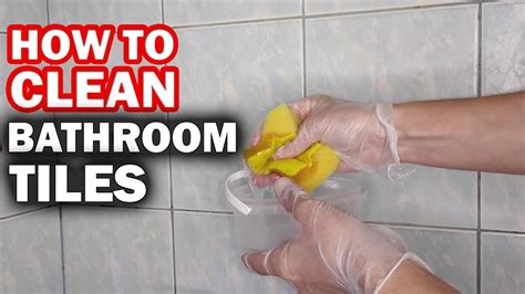 How to clean tiles in bathroom tips