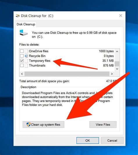 To delete temporary files on your PC: 1. Type disk cleanup