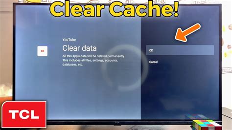 How to clear cache on tcl tv.  Follow these step-by-step instructions to del...