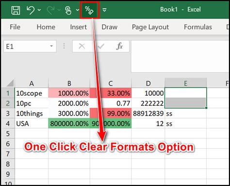 How to clear formula in excel