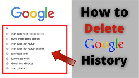 How to clear history search in google