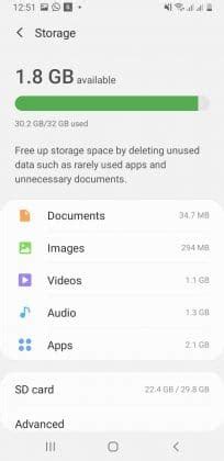 How to clear internal storage in android