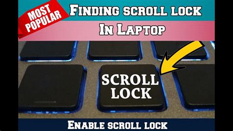 How to close scroll lock in laptop