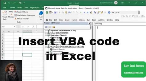 How to code in vba excel