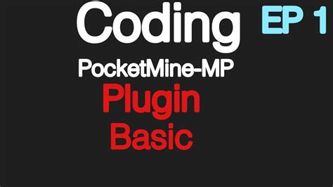 How to code pocketmine plugins.  Jun 23, 2025 · I am not able to downl...