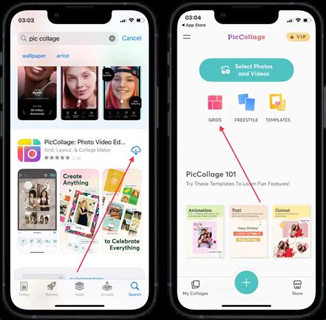 How to collate photos in iphone