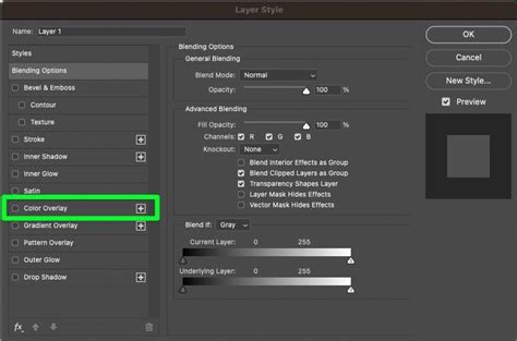 How to color overlay in photoshop
