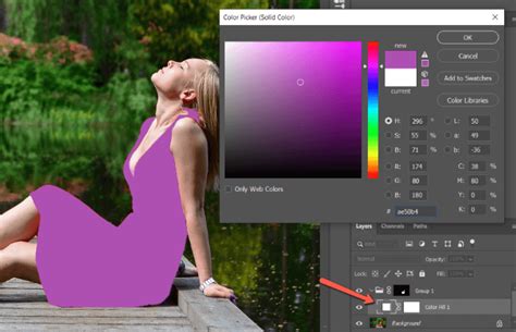 How to colour an object in photoshop