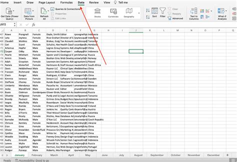 How to combine tabs in excel