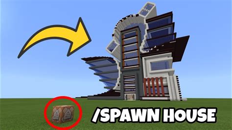 How to command a house in minecraft