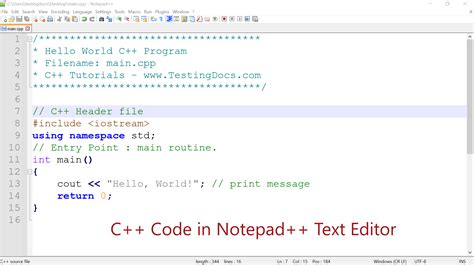 How to compile c program in notepad++
