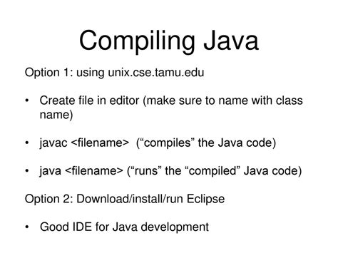 How to compile java in unix