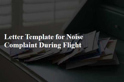 How to complain about flight noise