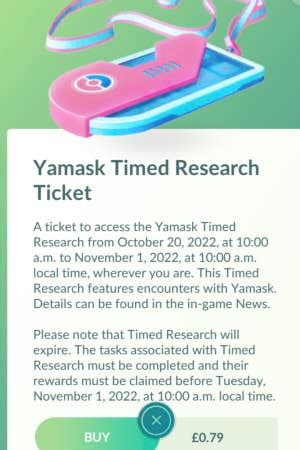 How to complete Yamask Timed Research in Pokemon GO