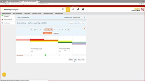 How to complete a Teaching Strategies GOLD Checkpoint YouTube