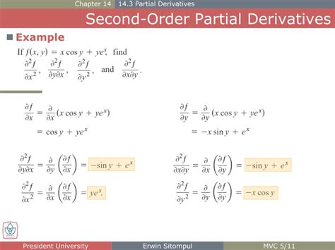 How to compute partial derivatives.  2.  The notation &part;/&part;x can be extended ...