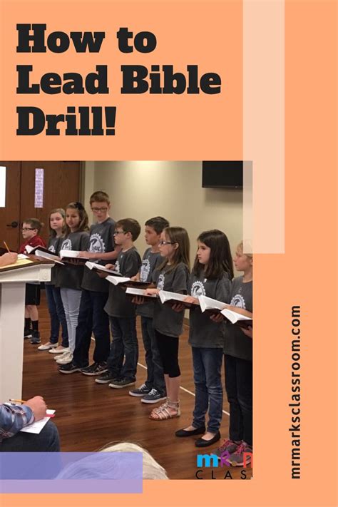How to conduct a Bible drill