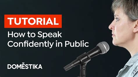 How to confidently speak in public