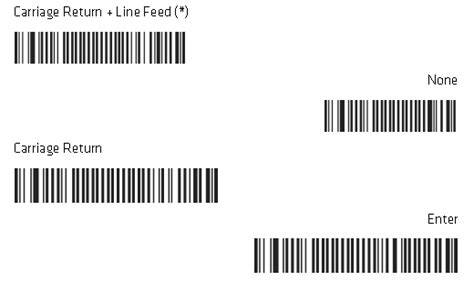 How to configure an automatic ENTER(CR) or TAB on Intermec .