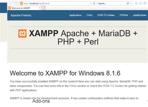 How to configure apache server in xampp