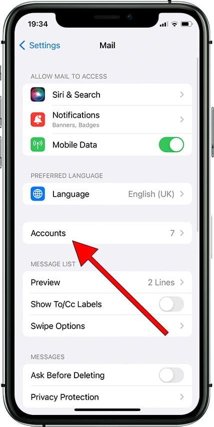 How to configure email in iphone