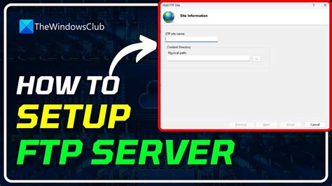 How to configure ftp server in windows
