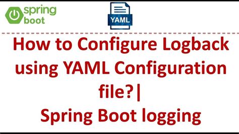 How to configure logback in spring boot
