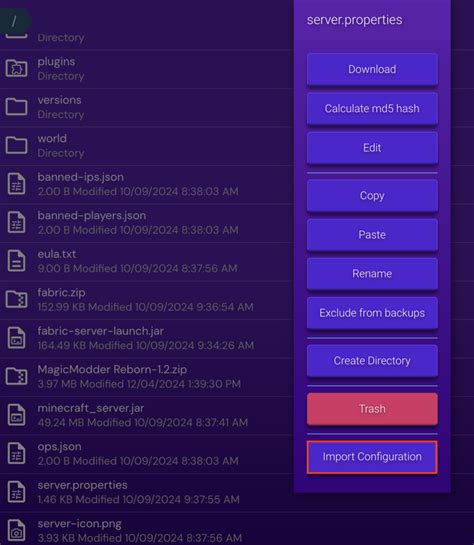 How to configure minecraft server
