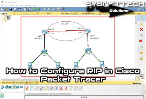 How to configure rip in packet tracer