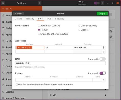 How to configure static ip in ubuntu