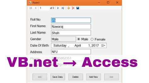 How to connect access database in vb