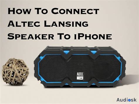How to connect altec lansing speaker to iphone 11.  Discover tips for troubleshooting co...
