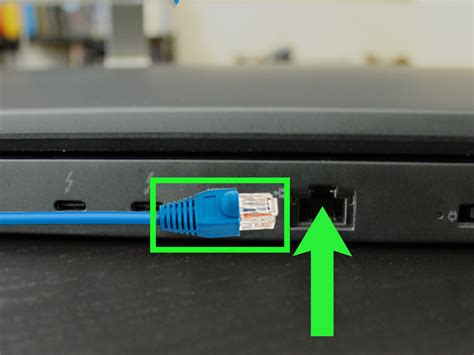 How to connect ethernet in laptop
