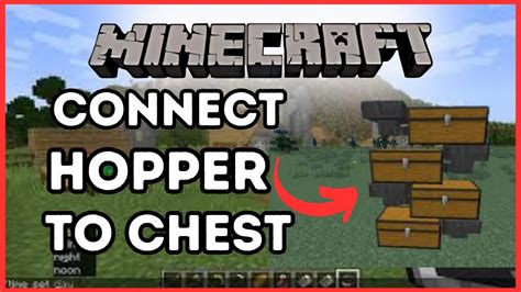 How to connect hoppers in minecraft