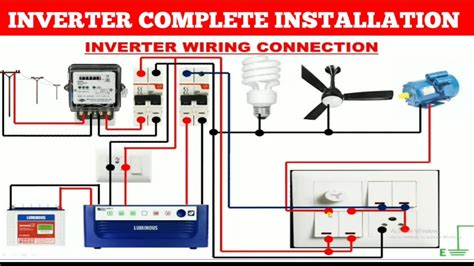 How to connect inverter in home diagram