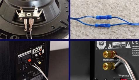 How to connect speakers to tv with speaker wire.  Speaker connectors: Th...