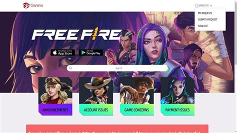 How to contact Free Fire support to resolve negative diamond and other game concerns