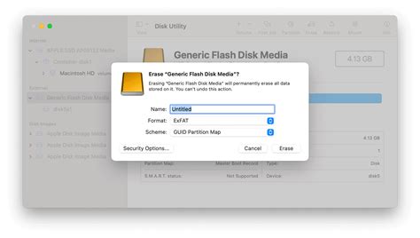 How to convert apfs to exfat on mac.  First, Open the disk Utility and Se...