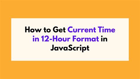 How to convert time to 12 hour format in javascript.  Different method...