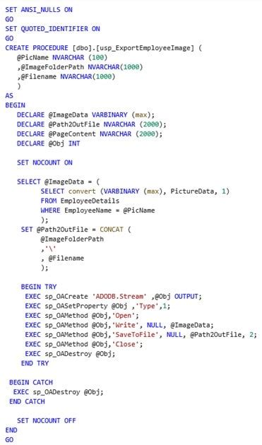 How to convert varbinary to image in sql server.  Oct 2, 2021 · I've been t...