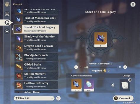 How to convert weekly boss materials in Genshin Impact Talent materials guide