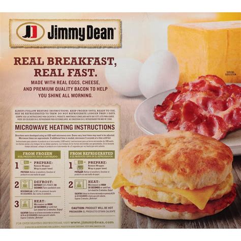 How to cook a jimmy dean breakfast sandwich. The cooking time for Jimmy Dean breakfast sandwiches in the oven will vary depending on the type of sandwich and the specific instructions on the package. Typically, the sandwiches need to be heated for around 20-25 minutes at a temperature of 350°F, but be sure to check the package for exact cooking times and temperatures. 