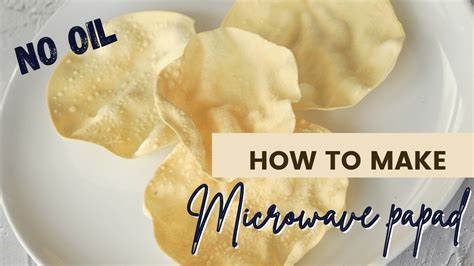 How to cook papad in microwave