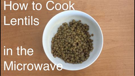 How to cook red lentils in microwave